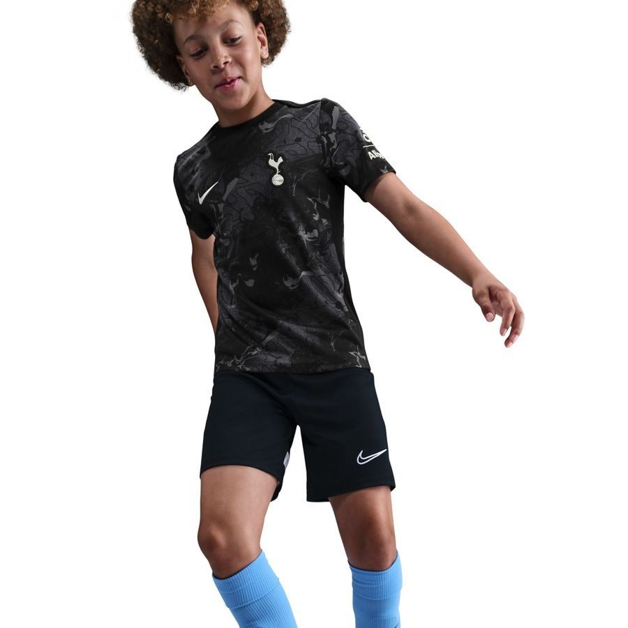 Tottenham Training T-Shirt Dri-FIT Academy Pro Pre Match - Black/Medium Ash/Light Iron Ore Kids-SoccerKits Hub | Buy Soccer Jerseys Online
